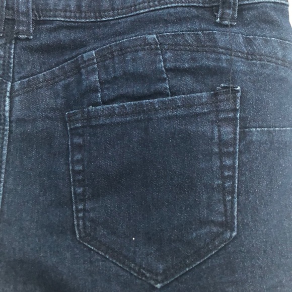 Dark blue denim shorts - Picture 2 of 5